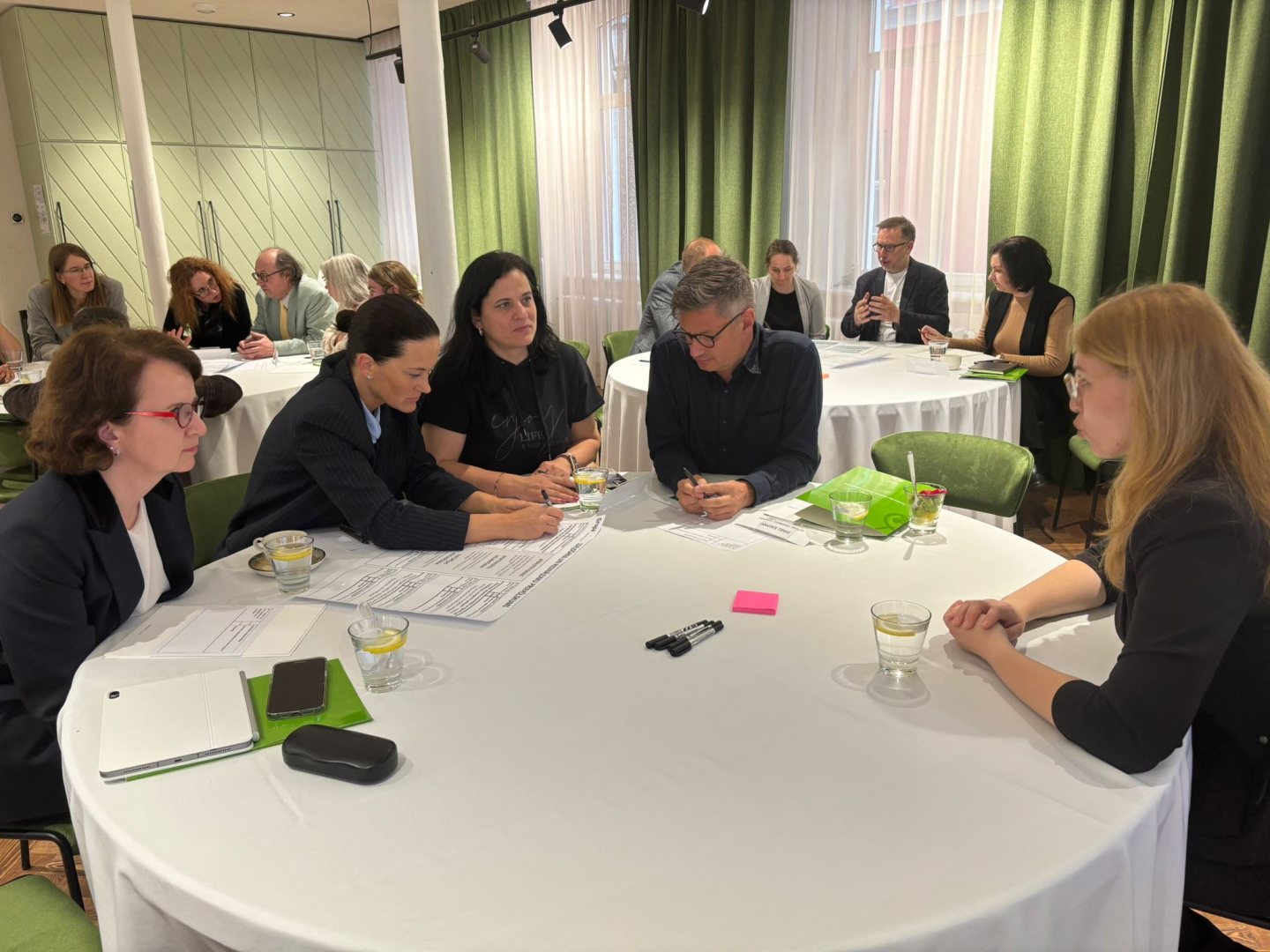 Grupas kopbilde no NVA un NVO domnīcas