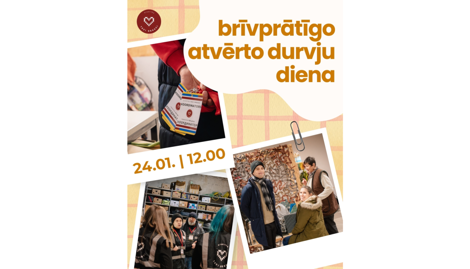 brīvprātīgo atvērto durvju diena 24.01 12.00