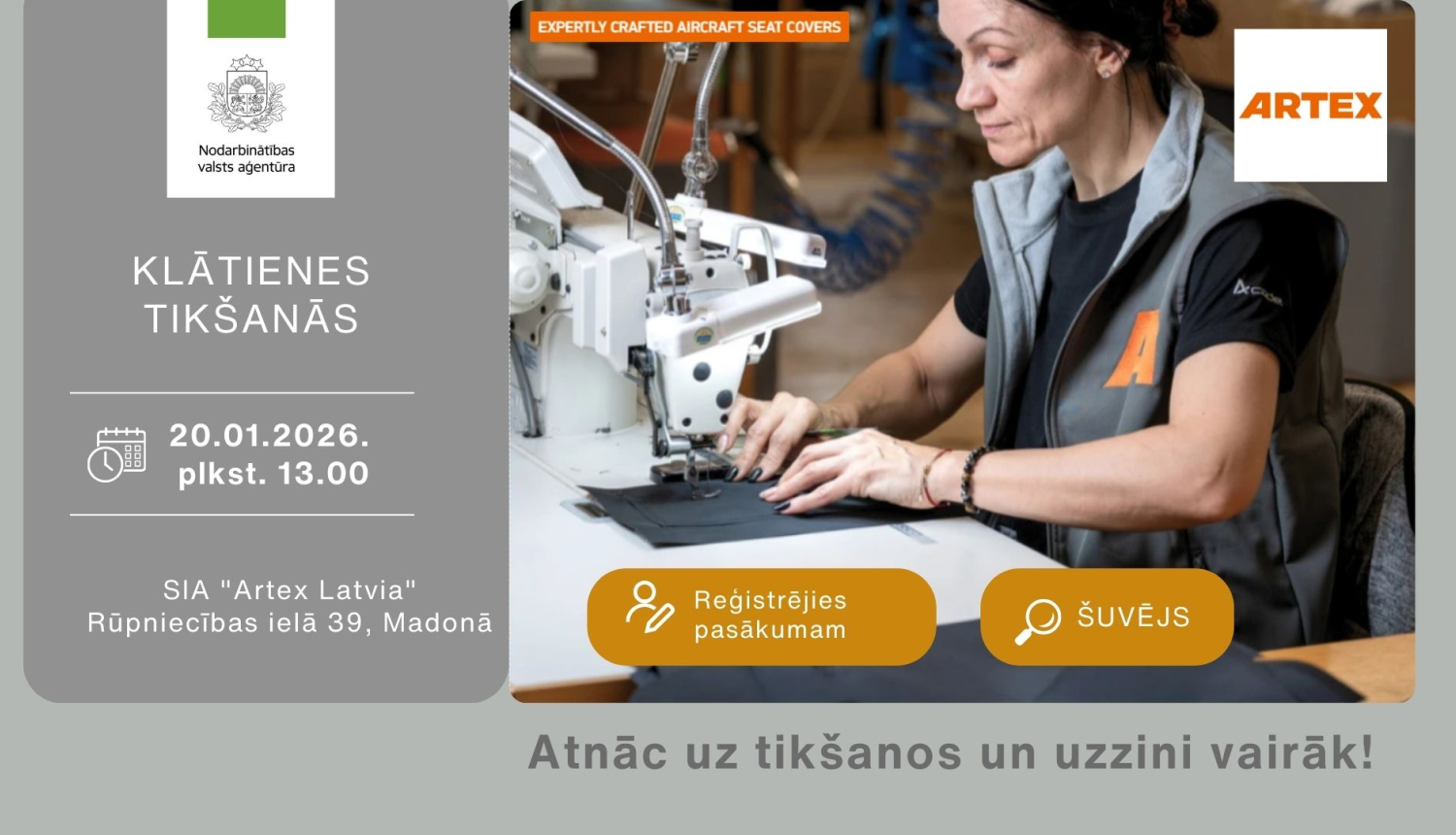 Klātienes tikšanās Madonā ar SIA "Artex Latvia" 