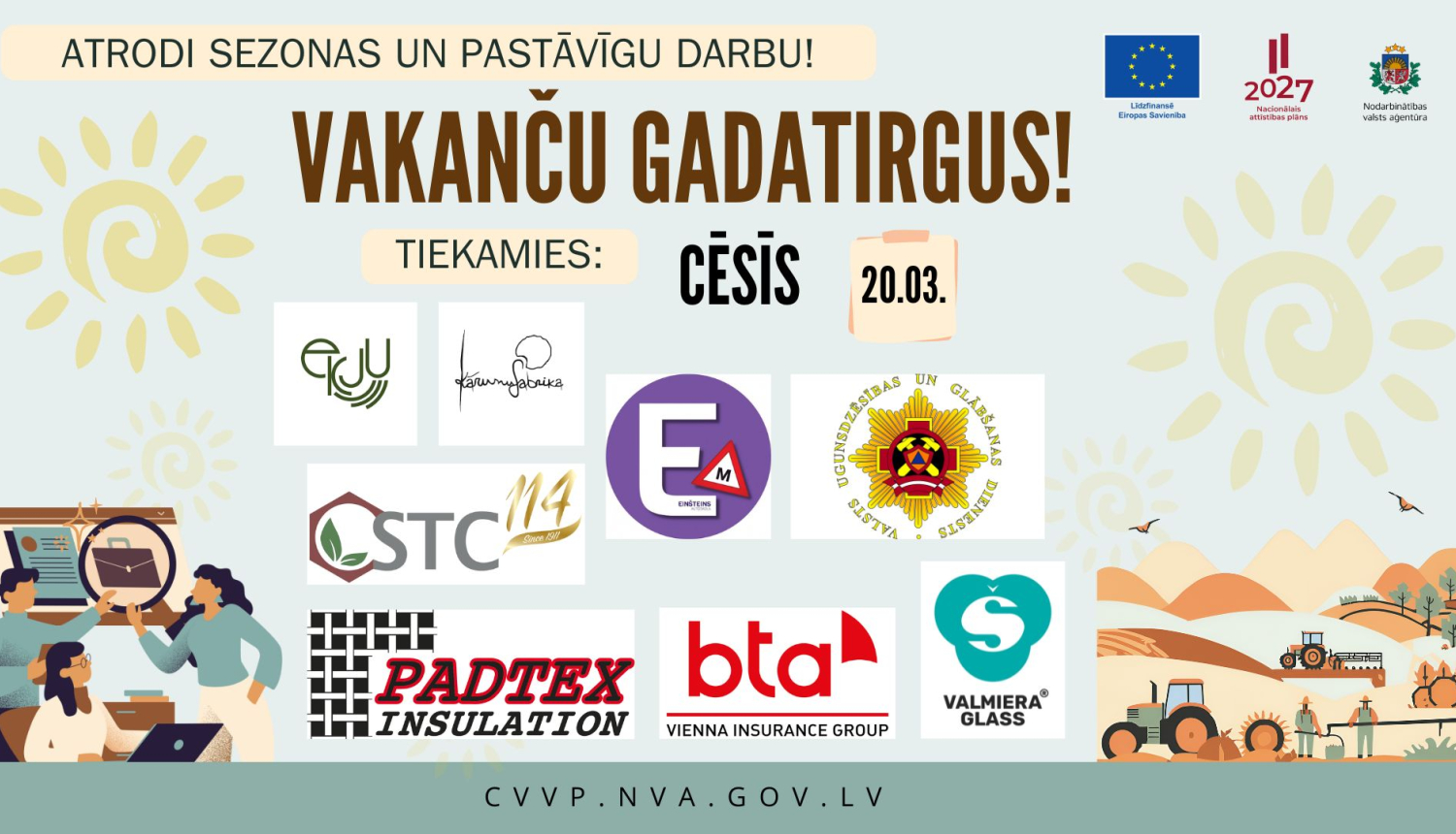 NVA reģionālais vakanču gadatirgus Cēsis