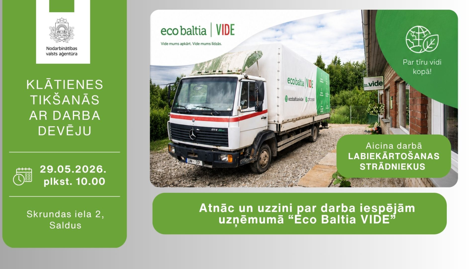 Tikšanās ar darba devēju-Eco Baltia-Saldus