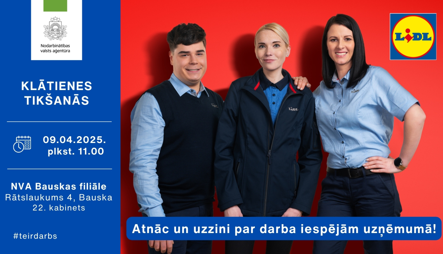 Klātienes tikšanās BAUSKĀ par karjeras iespējām uzņēmumā SIA “LIDL Latvija”