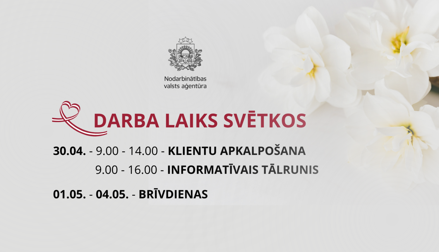 Darba laiks svētkos 
