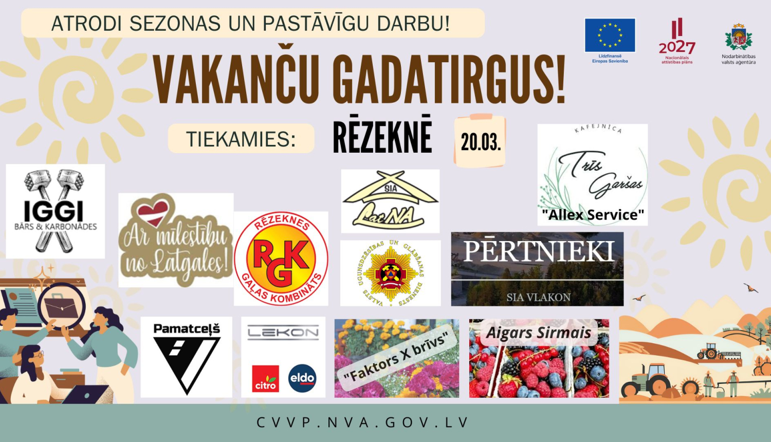 NVA reģionālais vakanču gadatirgus Rēzeknē