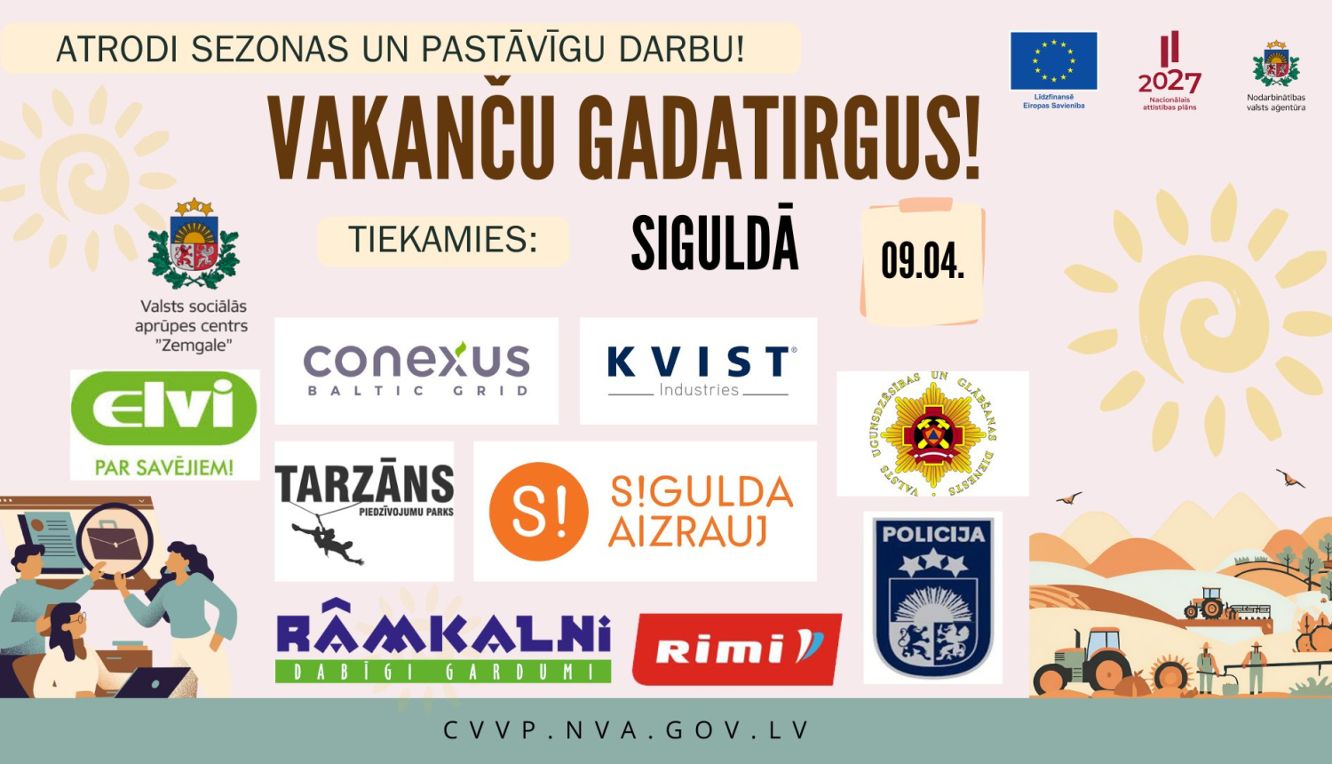 NVA reģionālais vakanču gadatirgus Siguldā