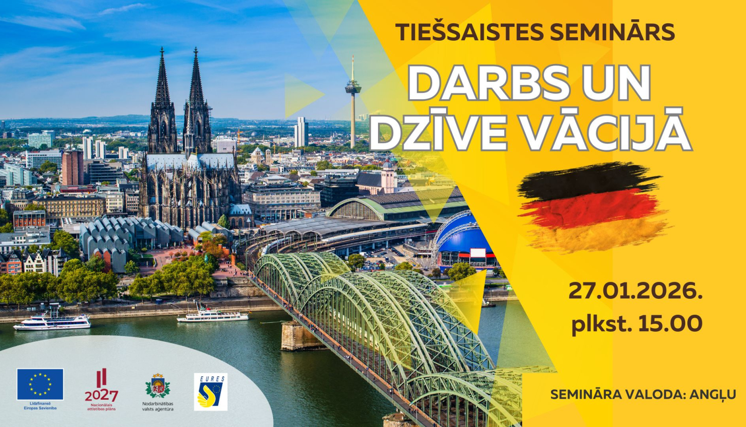 Tiešsaistes seminārs Darbs un dzīve Vācijā