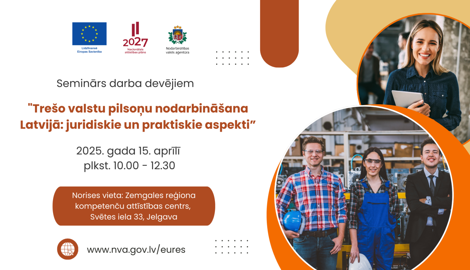 Seminārs darba devējiem "Trešo valstu pilsoņu nodarbināšana Latvijā: juridiskie un praktiskie aspekti"