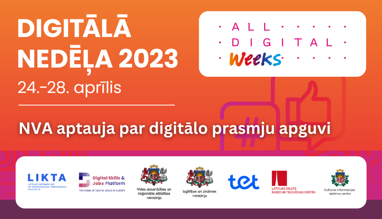 Aptauja par digitālo prasmju apguvi ar NVA atbalstu