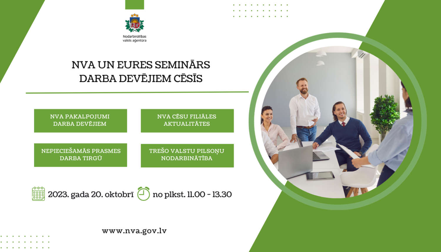 NVA un EURES seminārs darba devējiem Cēsīs