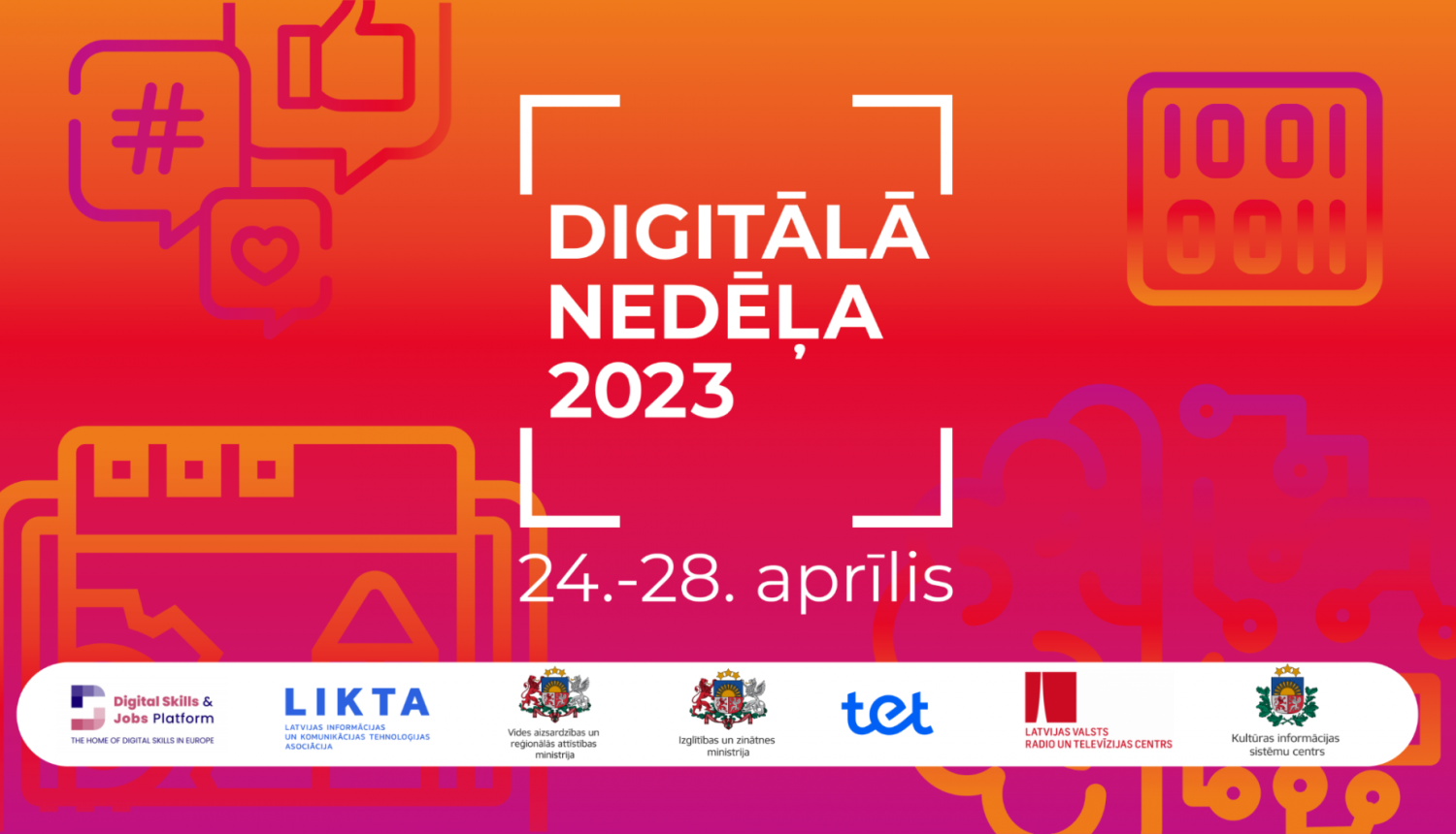 Digitālās nedēļas 2023 vizuālis