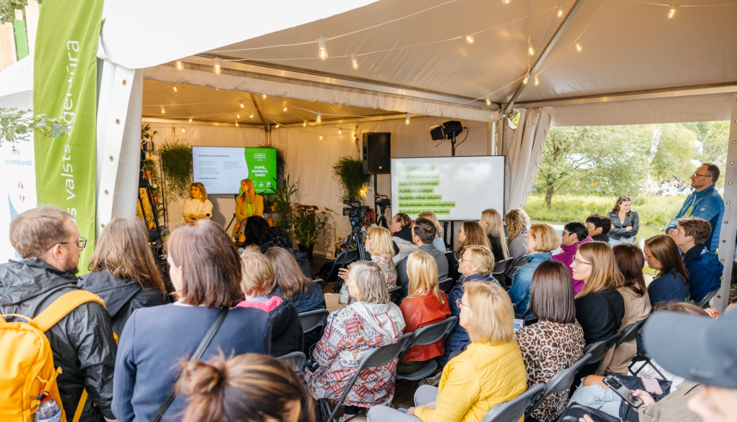 NVA Nākotnes darba telts Sarunu festivāla LAMPA 