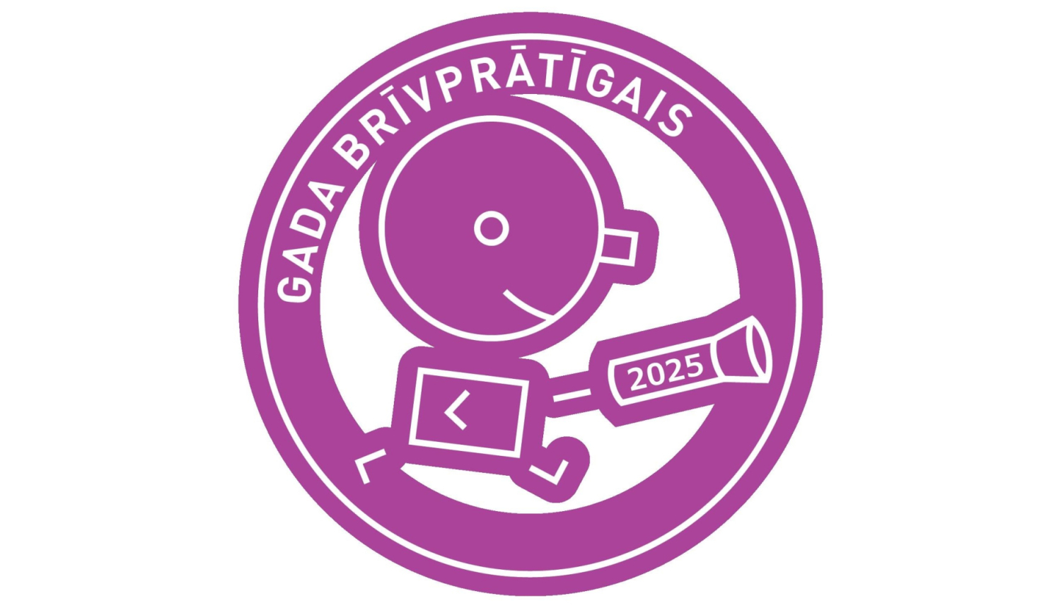 "Gada brīvprātīgais 2025" logo