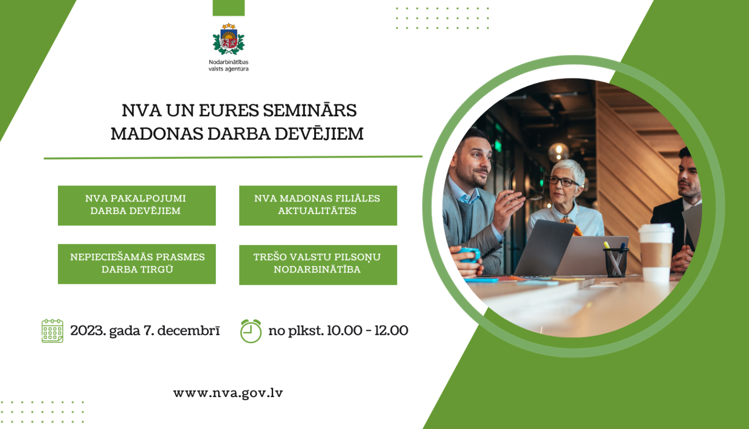 NVA un EURES seminārs Madonas darba devējiem