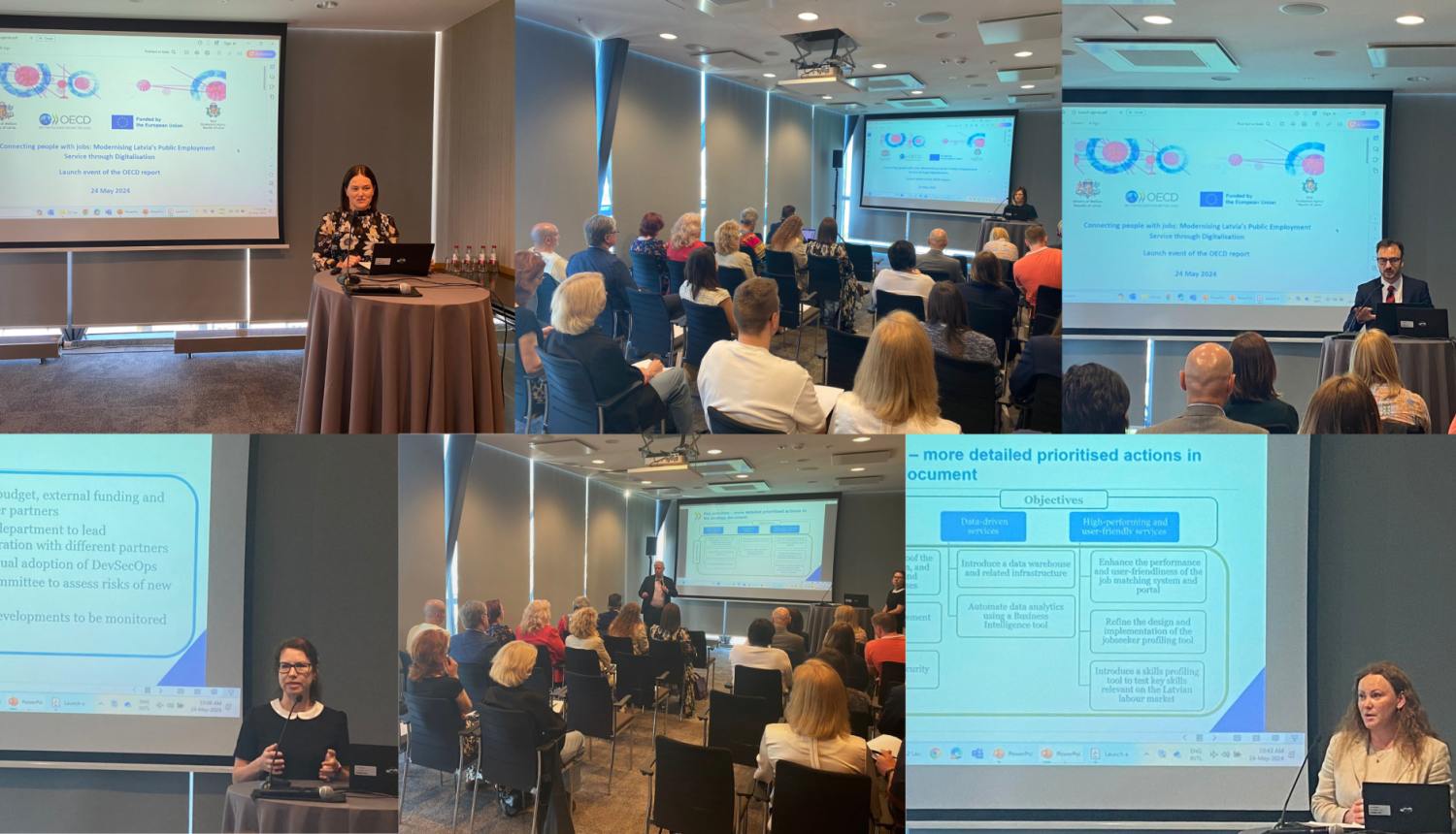 OECD prezentēja ziņojumu par NVA digitālo sistēmu novērtējumu un pilnveides. Apraksts zem attēla. iespējām