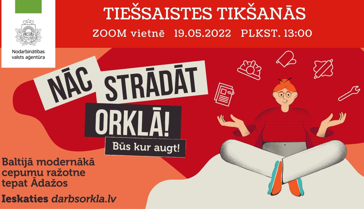 NVA logo, tektuāls saturs