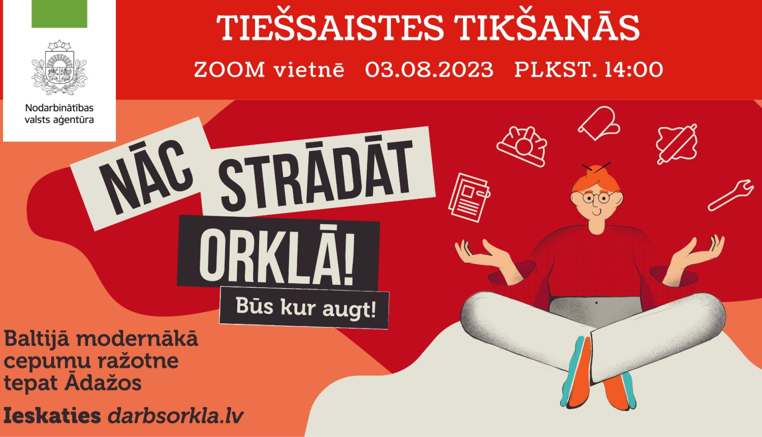 Tiešsaistes tikšanās par darba un karjeras iespējām Orkla Biscuit Production