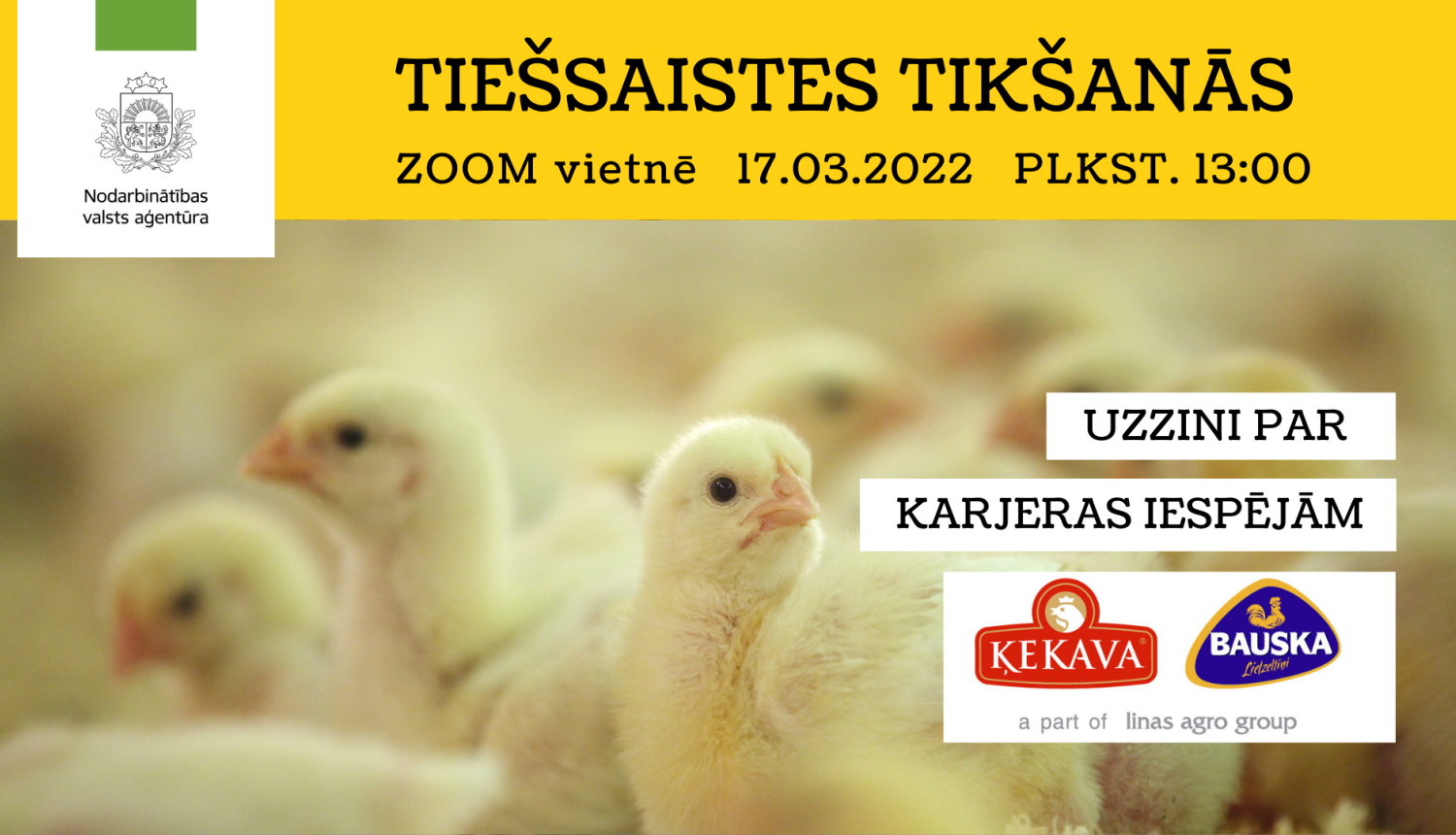 Tiešsaistes tikšanās par karjeras iespējām AS “Putnu fabrika Ķekava”
