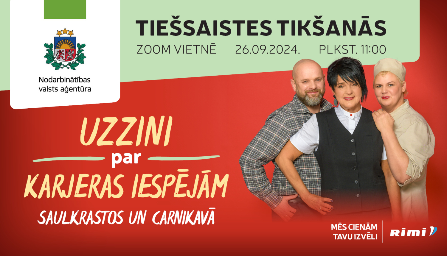 Tiešsaistes tikšanās par darba un karjeras iespējām SIA "Rimi Latvia"