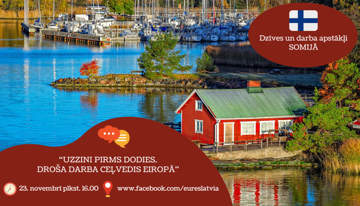 Vizualizācija: Somijas karogs, saturs, foto 