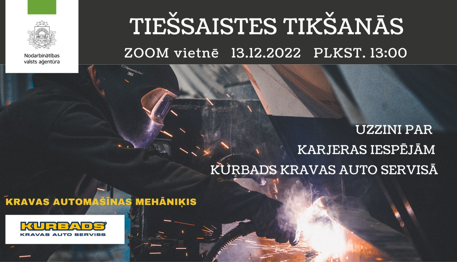 Tiešsaistes tikšanās par karjeras iespējām Kurbads kravas auto serviss