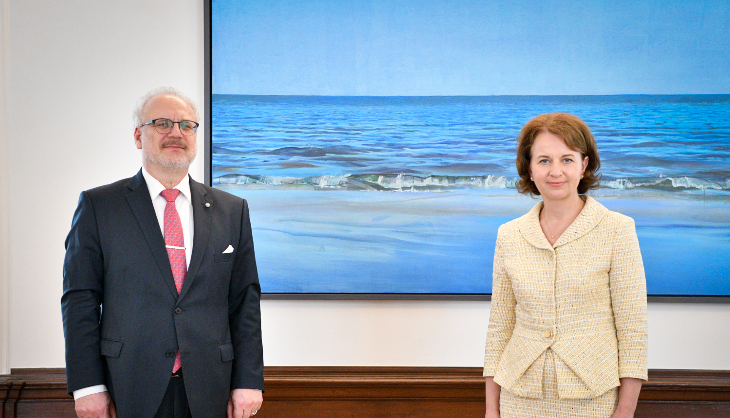 Valsts prezidenta Egila Levita tikšanās ar Nodarbinātības valsts aģentūras direktori Evitu Simsoni