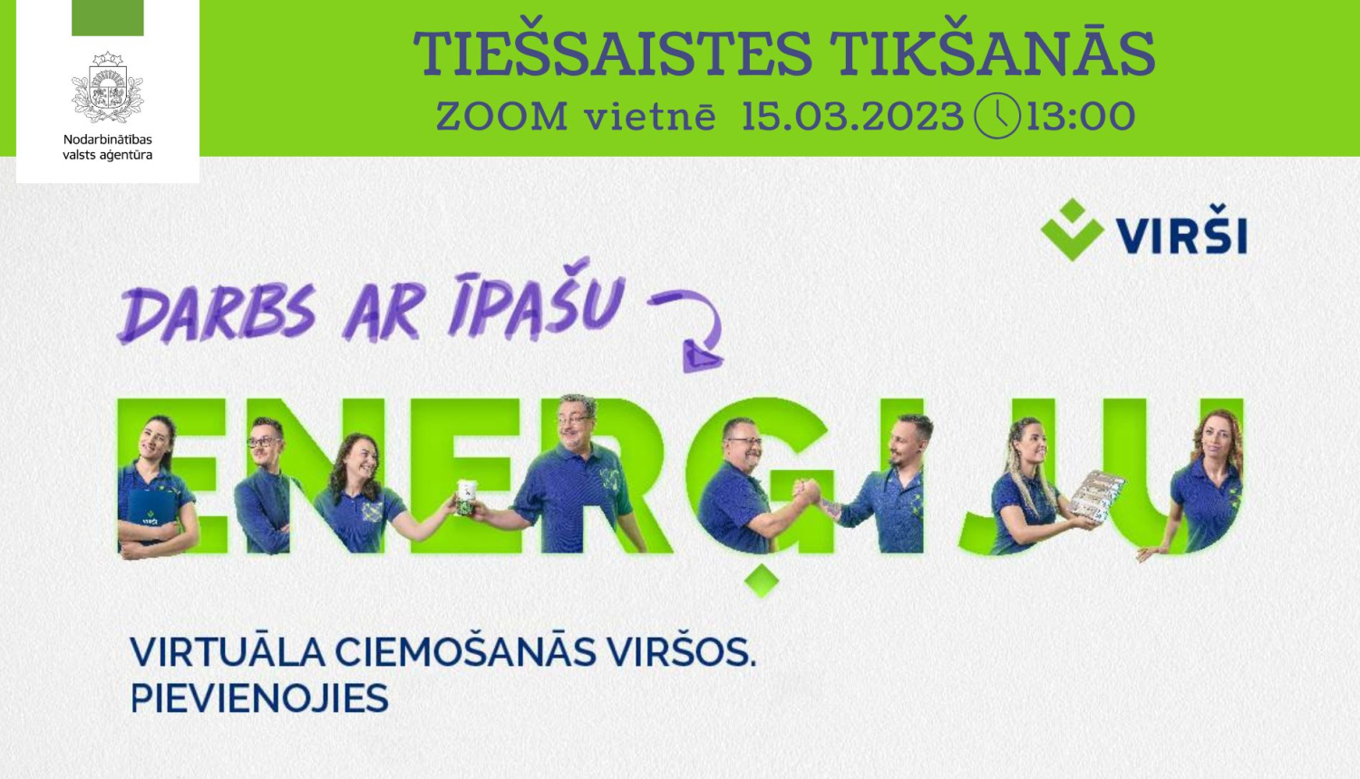 Tiešsaistes tikšanās par darba un karjeras iespējām A/S “VIRŠI-A”