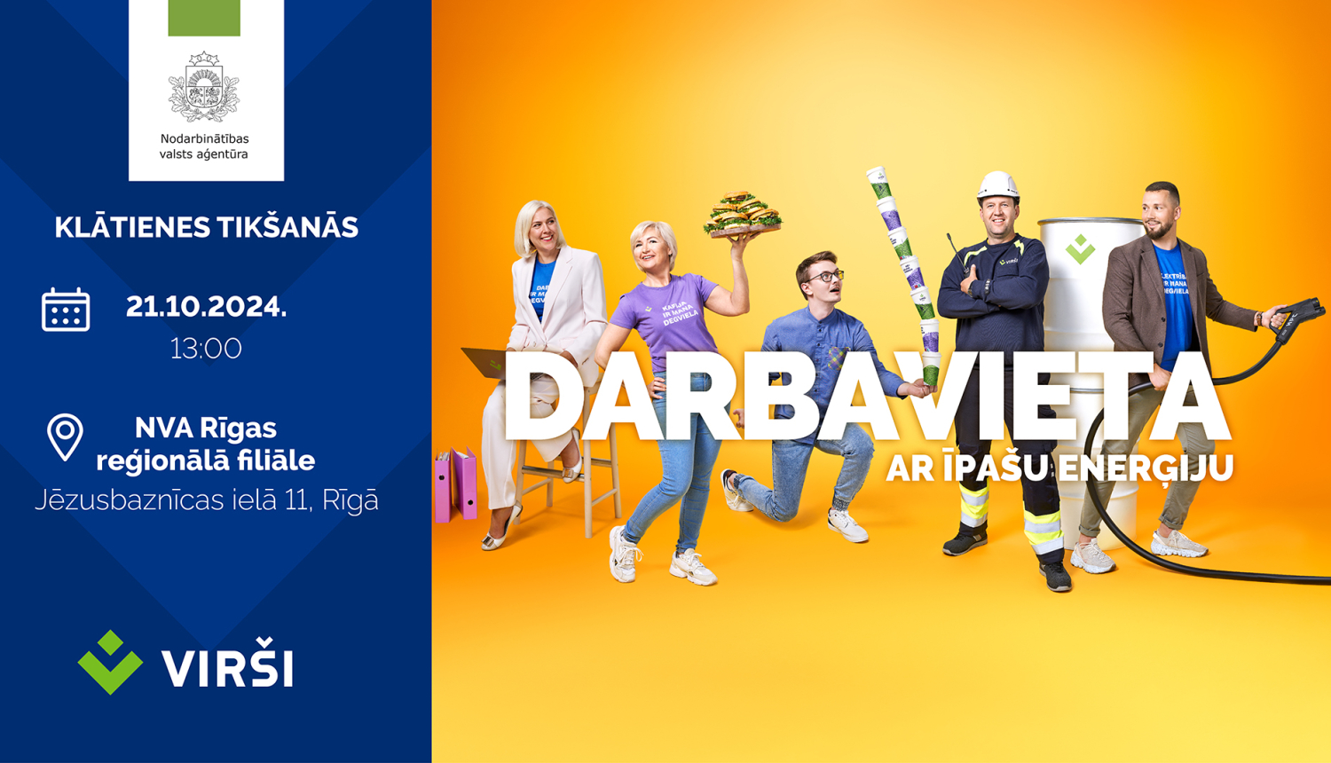 Klātienes tikšanās Rīgā par darba un karjeras iespējām uzņēmumā AS “VIRŠI-A”