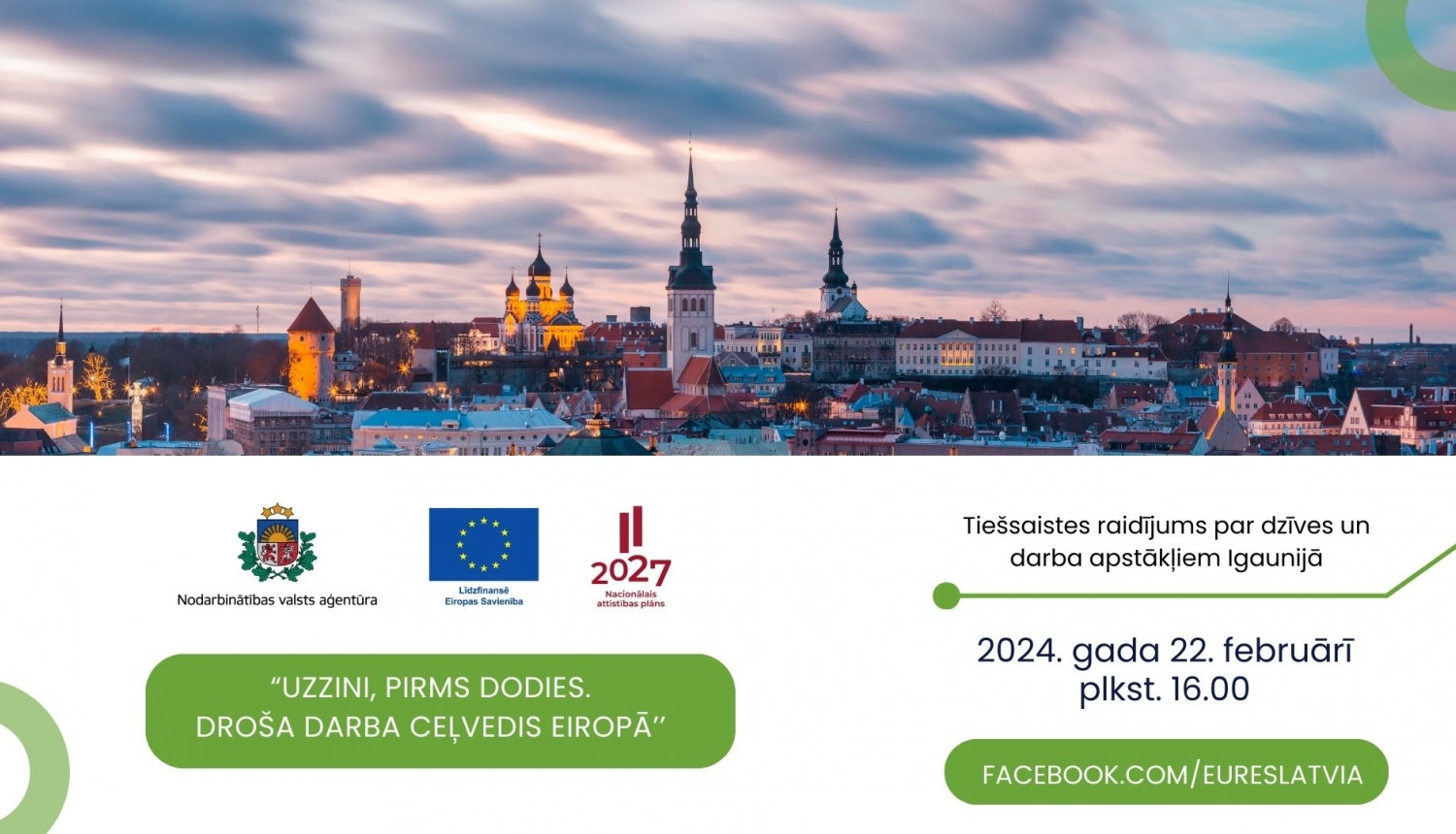 22. februārī būs skatāms NVA EURES tiešsaistes raidījums par Igaunijas darba tirgu