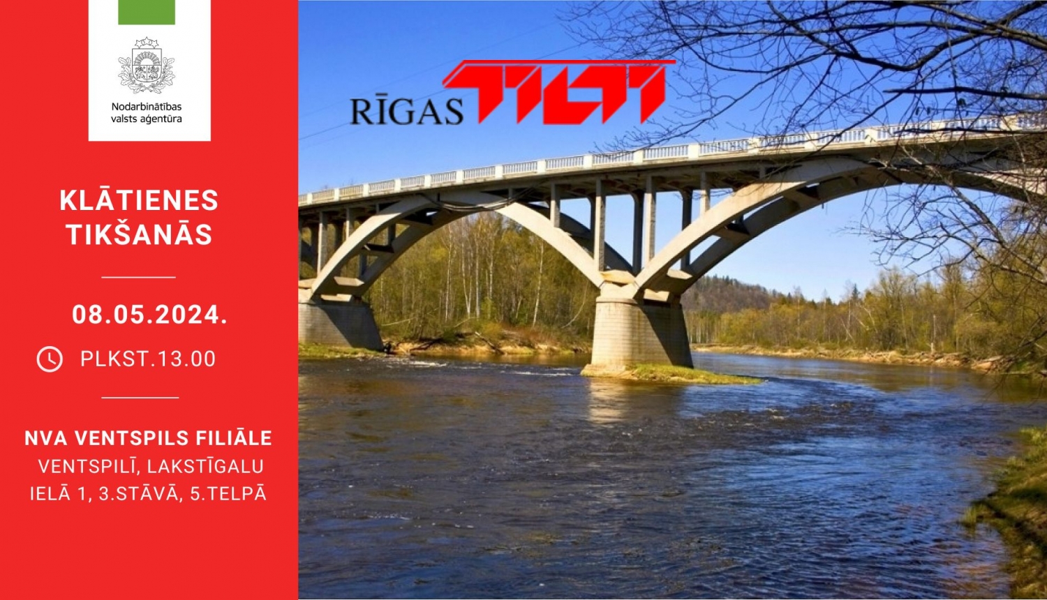 KLĀTIENES tikšanās VENTSPILĪ par darba un karjeras iespējām SIA “Rīgas tilti”