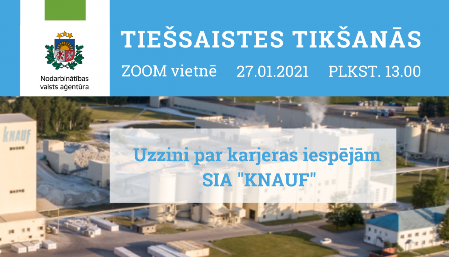 Tiešsaistes tikšanās par karjeras iespējām Knauf