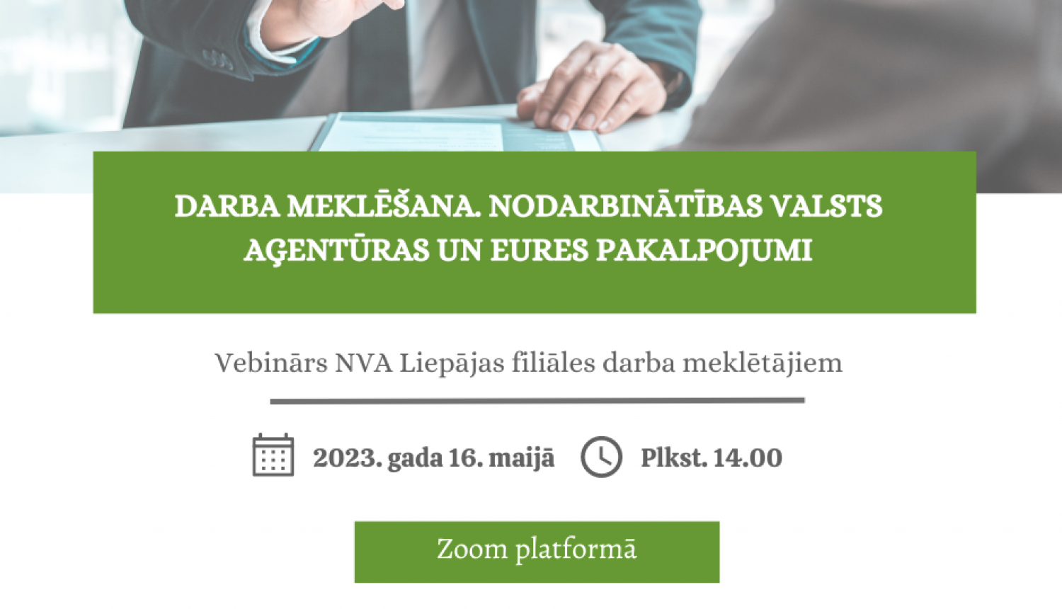 Nodarbinātības valsts aģentūras un EURES pakalpojumi