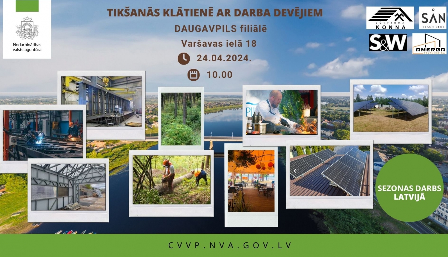 Klātienes tikšanās ar darba devējiem Daugavpilī. Apraksts zem attēla.