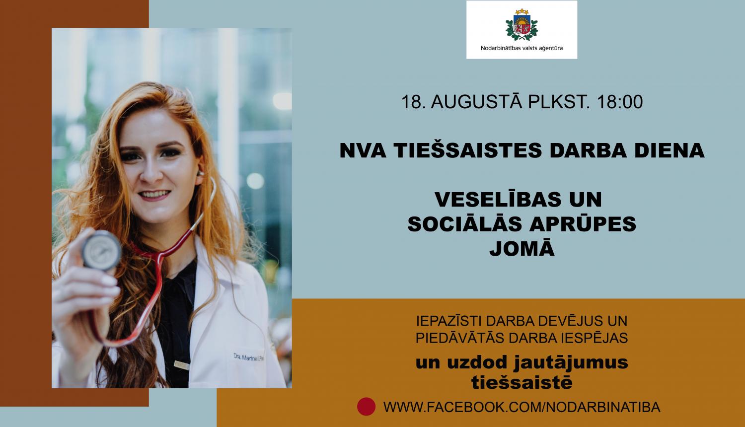 NVA Tiešsaistes darba diena veselības un sociālās aprūpes jomā