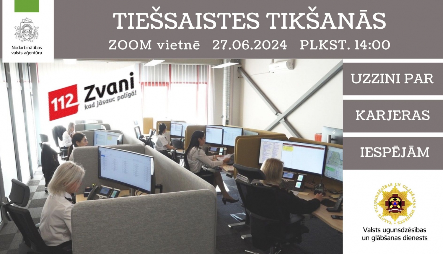 Tiešsaistes tikšanās par darba un karjeras iespējām Valsts ugunsdzēsības un glābšanas dienestā
